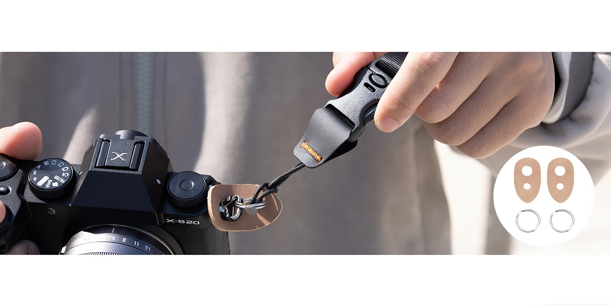 Pasek do aparatu K&F Concept Urban Wander 01 - czarny - Maksymalne bezpieczeństwo